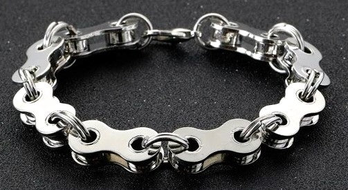 Men's Stainless Steel Bike Chain Bracelet